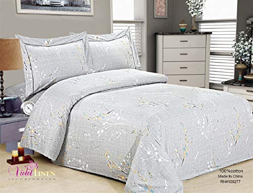 Violet Linen French Roses Collection - Juego de edredón de lujo de 6 piezas, tamaño individual de 39 pulgadas, el paquete incluye 2 juegos para 2 camas