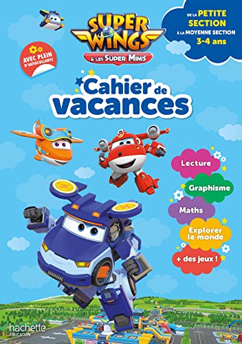 Super Wings - Cahier de vacances 2025, de la Petite Section à la Moyenne section