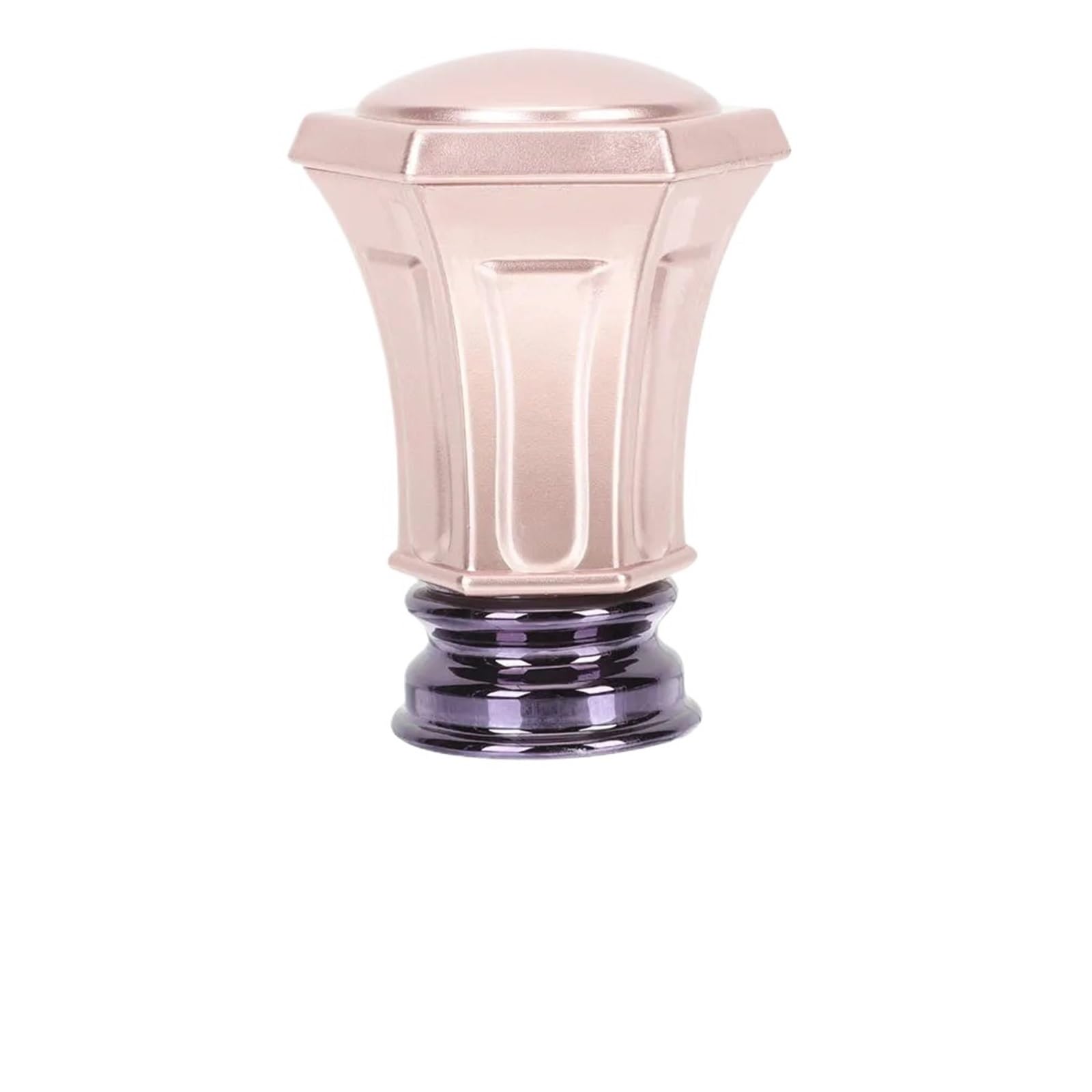 LUYSGBXR Curtain Rod Head Curtain Rod Head Finials 4Pcs Rose Gold Decorative Drapery End Caps Window Rail Plastic
