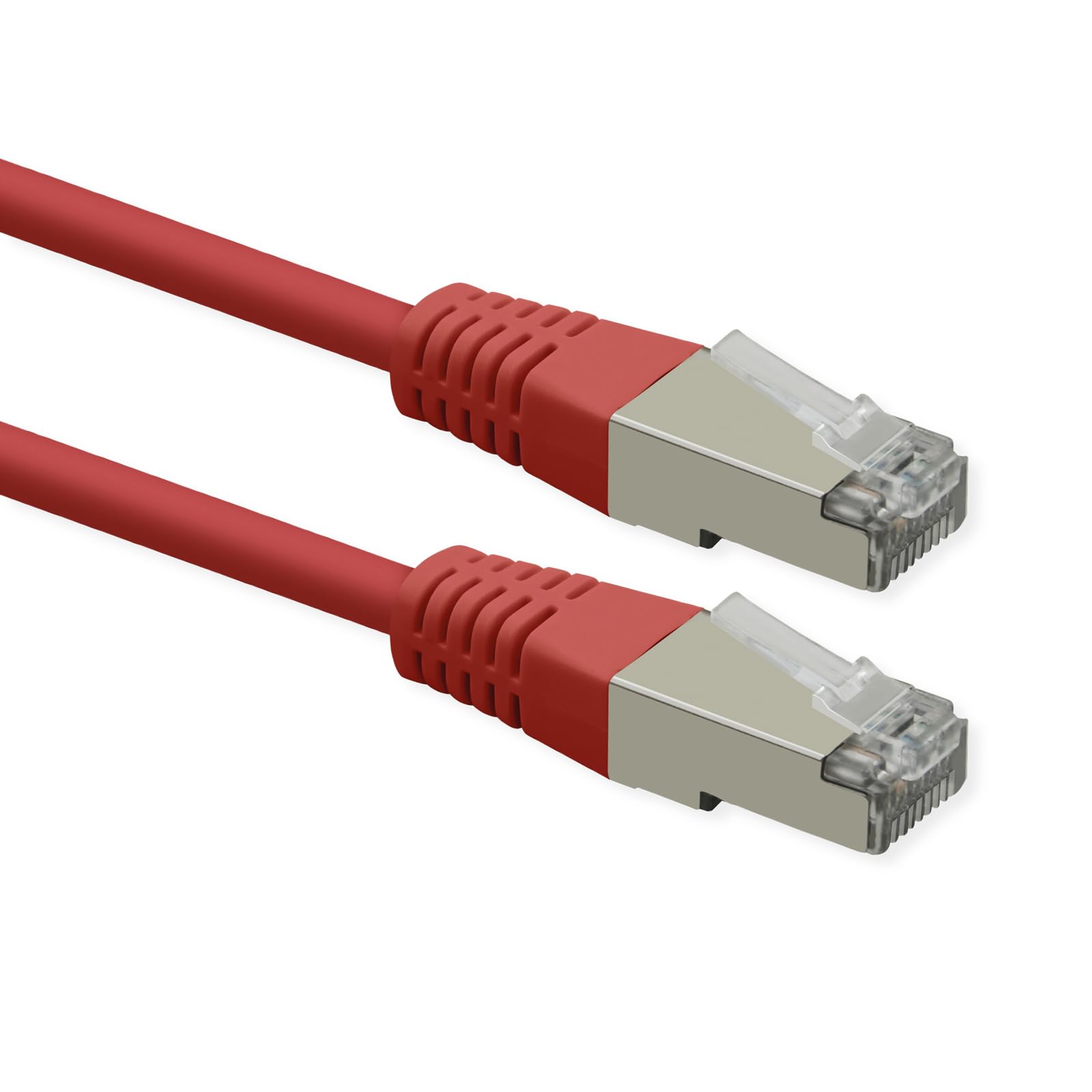 Roline Cable de conexión Cat.6 (Clase E), PoE, S/FTP (PiMF), Rojo, 20 m