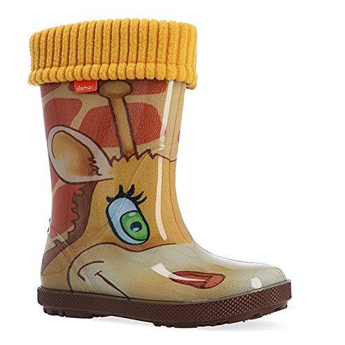 demar. Kinder Gummistiefel gefüttert Hawai Lux - Giraffe - Gr. 28/29