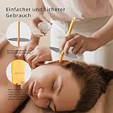 20 Stück Ohrenkerzen/Ohrenkerzen aus Natürlichem Bienenwachs, Ohrreiniger Ohrenschmalzentfernung, Hohle Kegelkerzen mit 10 Schutzscheiben und Wattestäbchen, 8 Verschiedene Aromatische Gerüche