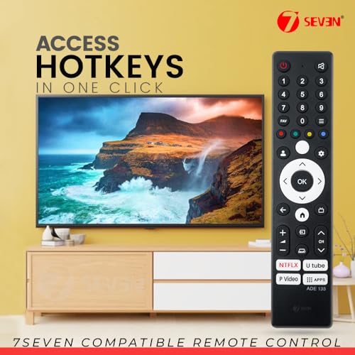 Image of 7SEVEN Compatible of Onida Smart 4K Tv Remote Original Nexg Series Google Tv with HDR10 Technology Support 43UIG 50UIG 55UIG Model Television Non Voice Command Remotes Control