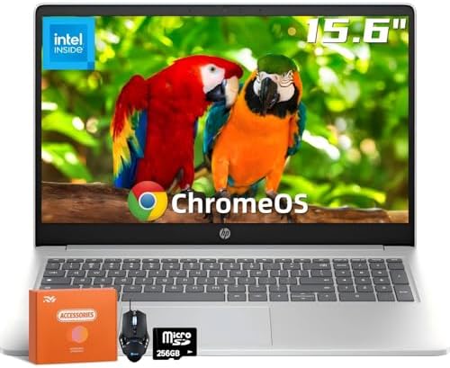 HP 15.6" Chromebook Laptop, Intel Processor N200, 8GB RAM, 320GB ...