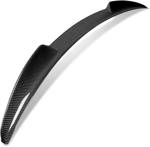 DNA MOTORING 2-SPC-7518-CF Alerón de la tapa del maletero de fibra de carbono estilo V compatible con Kia K5 2021-2023