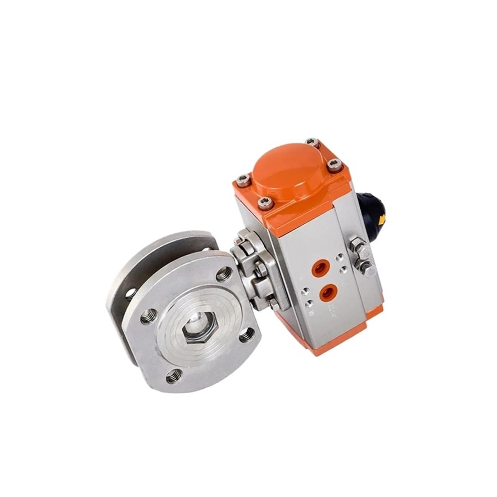 Vanne à bille pneumatique 1" inox wafer pour coupure rapide industrielle