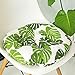 Treer Cojines de Asiento Redondos Acolchados para Sillas de Asiento para Interiores y Exteriores, Jardín, Patio, Cocina y Oficina (Hoja de Tortuga,40x40cm)