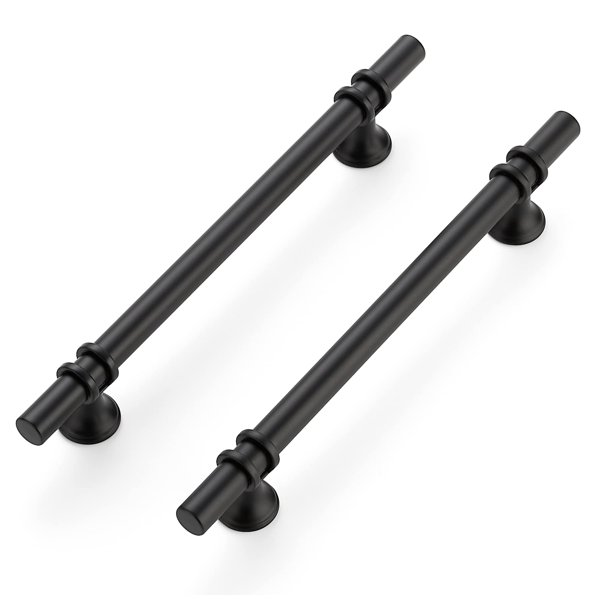 Ravinte Pack of 5 Furniture Handles, Black Cabinet Handles