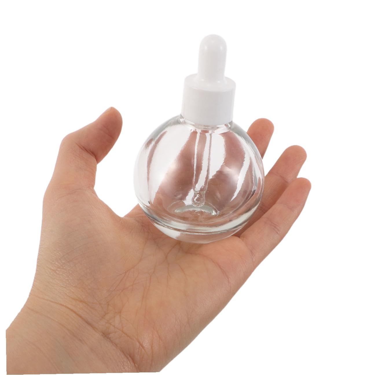 12 Szt. Sztuk Szklanych Butelek z Pipetą Do Olejków Eterycznych Kuliste Płaskie i Okrągłe Buteleczki Do Próbek Wielofunkcyjne Napełnialne Pojemniki Perfumy Serum i Aromaterapię
