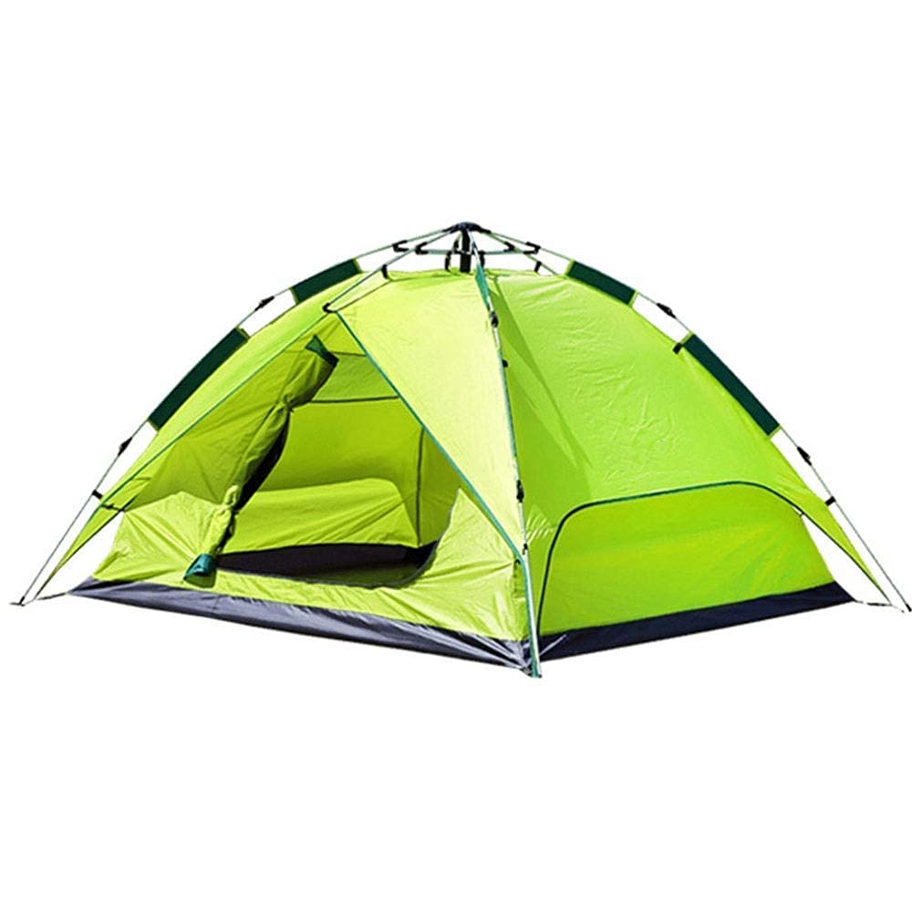 Outdoor-Zelt, Anti-Sturm-Verdickung, 3–4 Personen, vollautomatisches Einzel-Doppel-2-Camping-Camping-Wild-Schatten-Zelt Sport & Freizeit