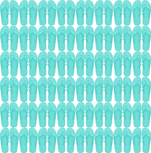 Image of Winterlace Bulk Flip Flops for Wedding Guests 48 Pairs Reception Slippers Destination Beach Pool Spa Sandals Wholesale Pack