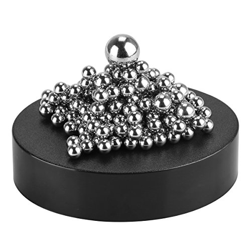 DIY de la bola Ailiebhaus el estrés Killer creativas con la base de la decoración de Juego de mesa de trabajo con cierre magnético, negro