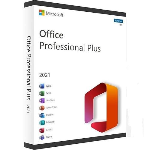 Microsoft Office 2021 Professional Plus | 1 Aktivierung | Versand per Postbrief | Unbegrenzt nutzbar