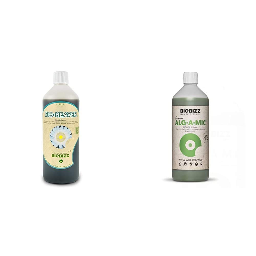 BioBizz 06-300-100 Orchid Fertiliser Bio Heaven 250ml and 1L Alg-A-Mic Liquid