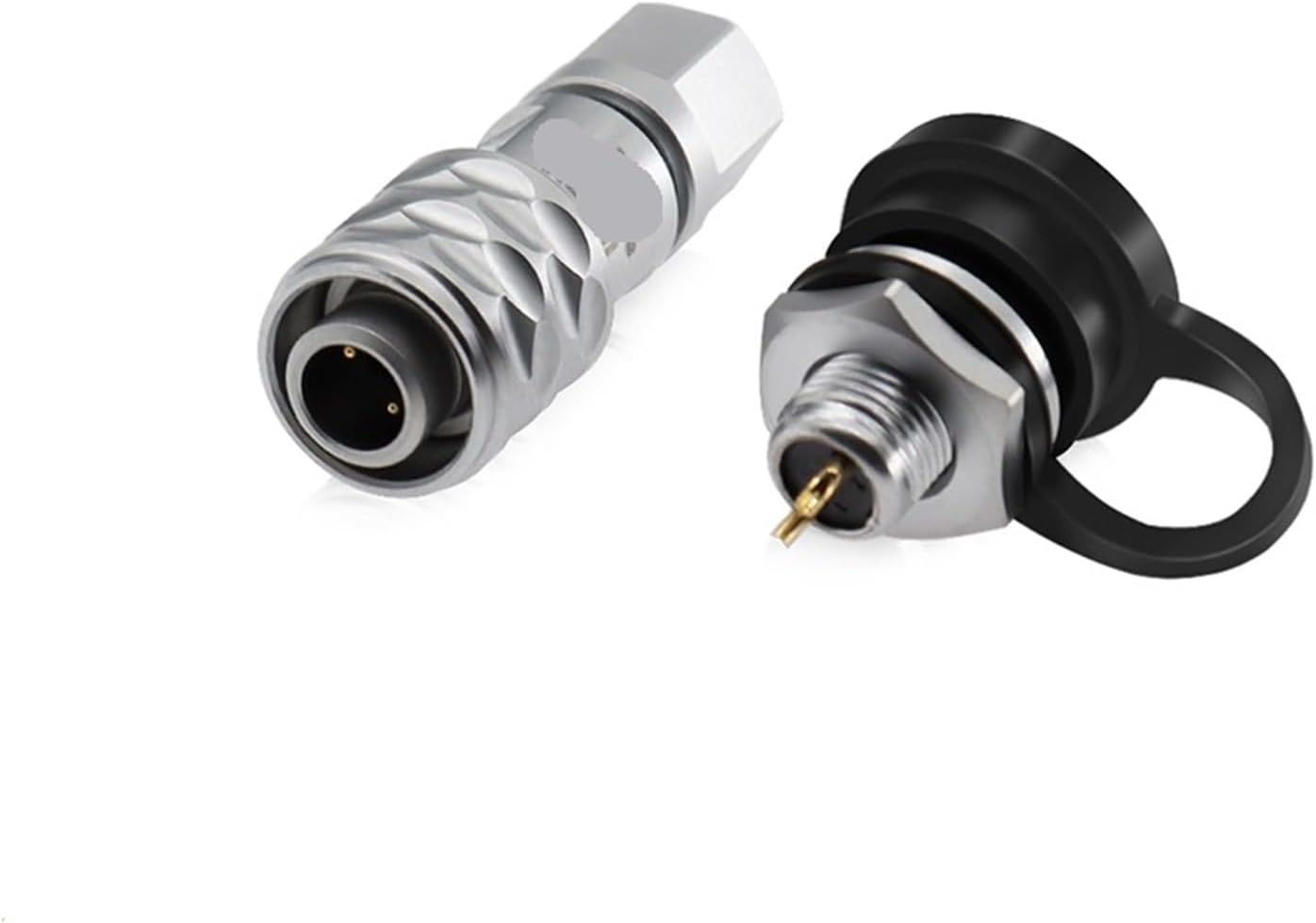 SF6 M6 Waterproof 2 3 5 Pin Aviation Mini Size Round Cable Power Signal Connector and Socket for Camera Monitor LED(2pin Plug and Socket)