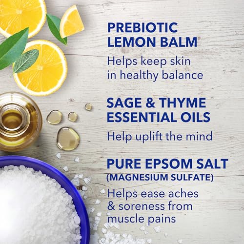 Dr Teal's Epsom Salt Magnesium Soak, Prebiotic Lemon Balm & Sage, 3 lbs - image 6