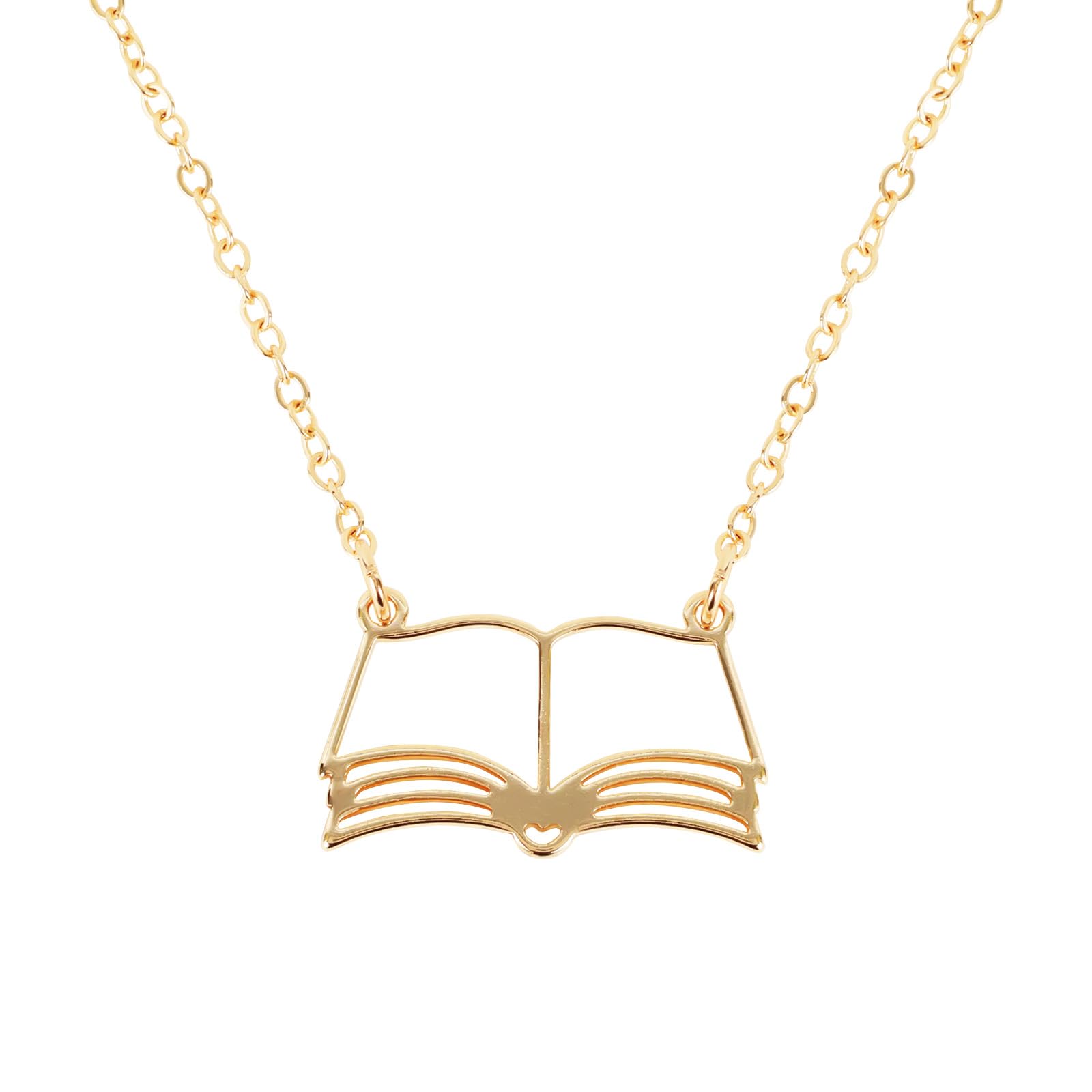 LiYiQBook Lovers Gifts For Women Book Necklace Open Book Necklace Bookworm Gift Book Gifts Librarian Gifts Reading Giftsbook Club Gifts For Book Lovers Book Stack Teardrop Teacher Appreciation Gifts