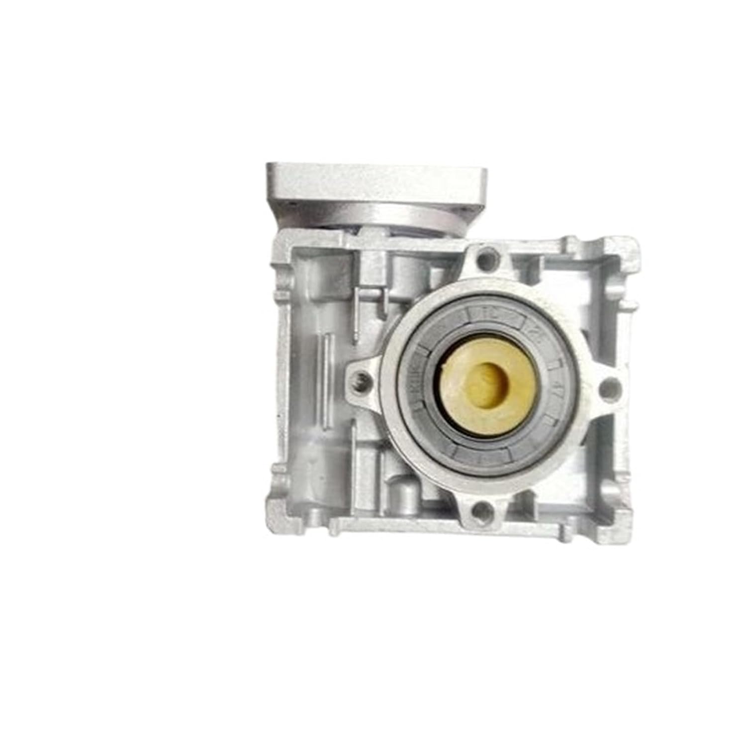 RV30 Worm Speed Reducer with Single Output and Shaft Adaptor Ratio 5:1-80:1 for 6.35mm Input Shaft of Nema 23 Stepper Motor(Ratio 60 to 1)