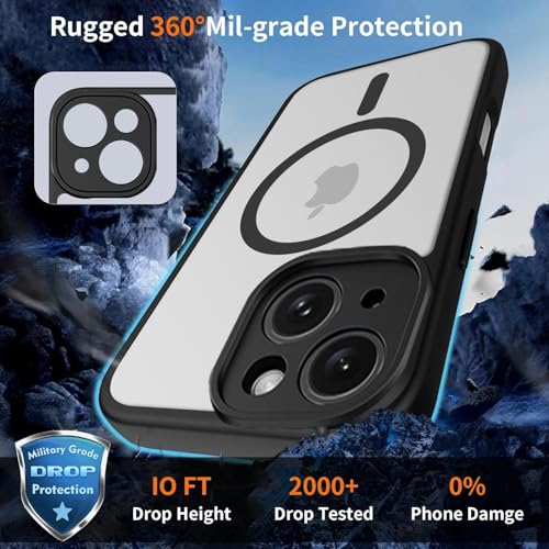 Image of Enflamo for iPhone 13 Crystal Clear Transparent Hard Back Cover Case | Ultra Hybrid | Camera Bump Protection