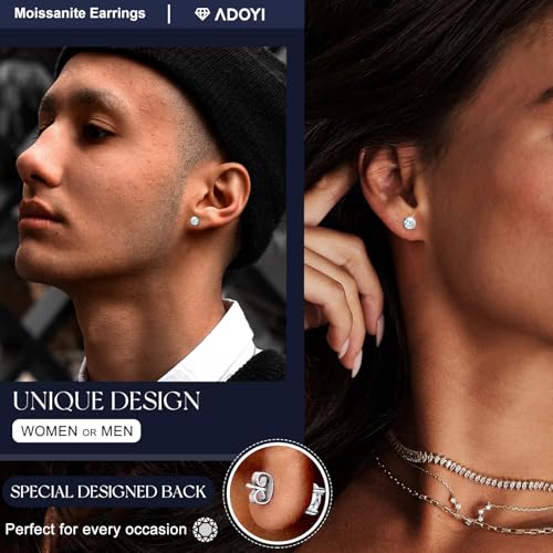 Moissanite Diamond Stud Earrings COUPON USE DROPS TO TO COUPON AND USE THE PROVIDED MORE OPTIONS AVAILABLE) - image 3