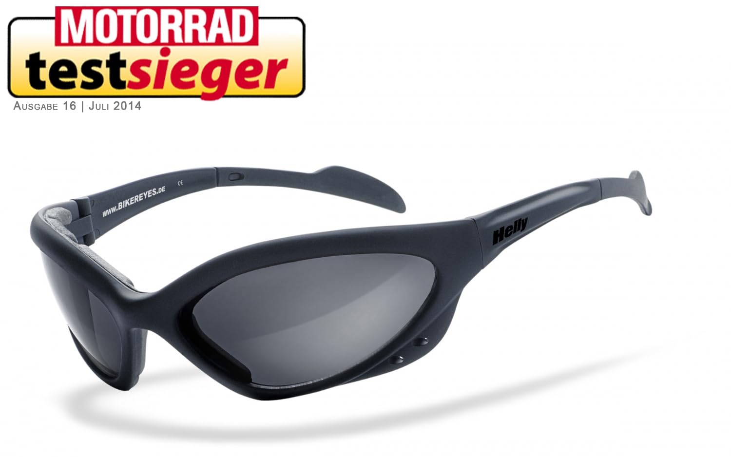 Helly Bikereyes Speed King 2 Occhiali da sole (Black,One Size)