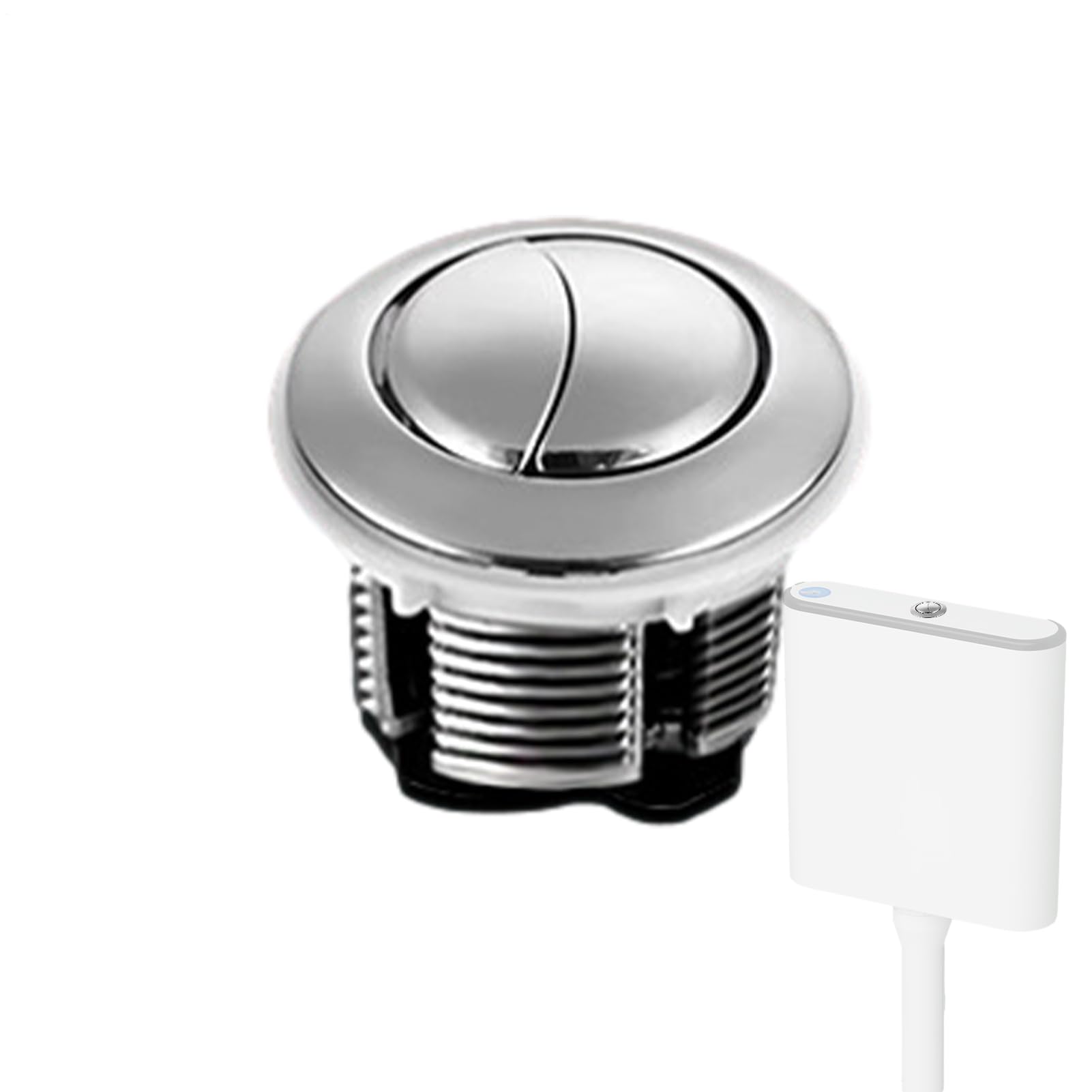 Botón Descarga Inodoro - Botón Doble De Cabeza, Reemplazo Del Boţón WC | Kit De Reemplazo Universal Ajustable Para Tanque De La Mayoría De Inodoros De Doble Descarga.