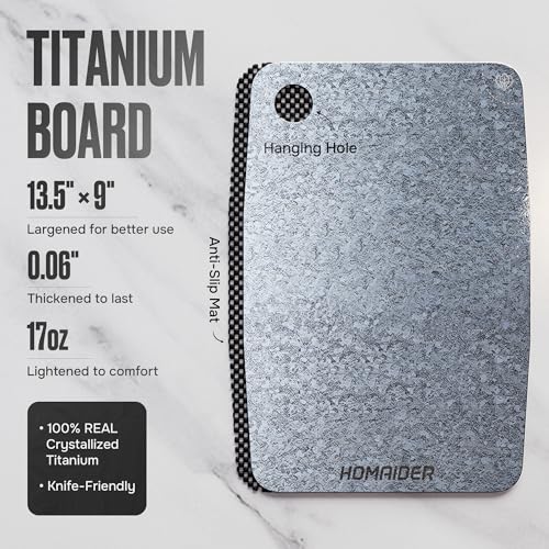 Tabla de Cortar de Titanio Homaider 33x23 cm miniatura 3