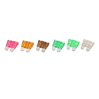 Vista 2 de 80Pcs 3A 5A 7.5A 25A 30A 35A ATC ATO Auto Car Truck Regular Blade Fuse Kit