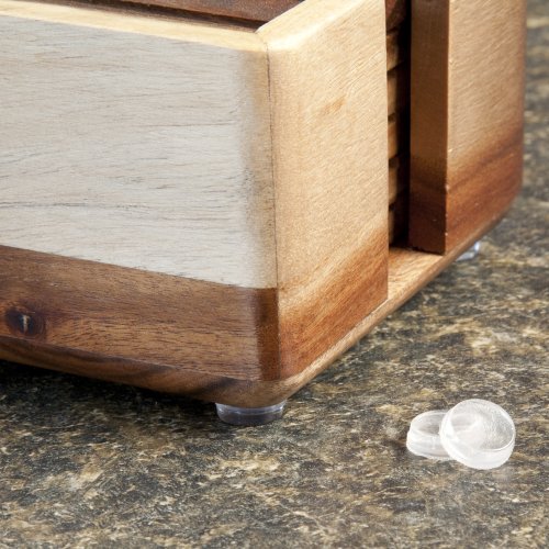 Soft Touch 1/2" Round Self Stick Cabinet Bumper Pads To Dampen Sound And Protect Surfaces, 12 Pack, Clear, 12 Count #TOP2