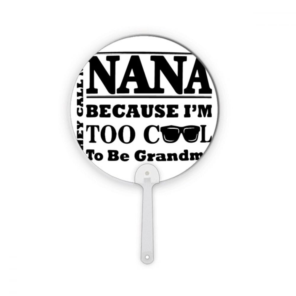 Éventail rond portable pour grand-mère, la solution fraîcheur légère