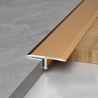 Aluminum 36inch T Molding Floor Transition Strips T Moulding Floor Transition Trim for Joining Flooring Gaps, Laminate Flooring Planks(Gold)