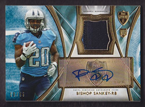 2014 Topps Supreme Autograph Blue Patch #SAP-BS Bishop Sankey Auto 10/25