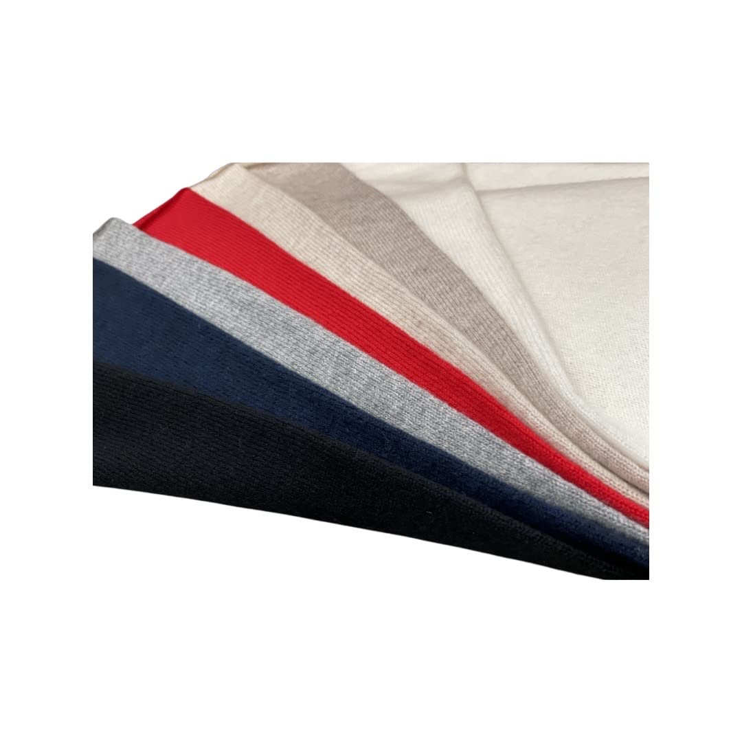 GC cashmere galvan Braga de cuello tubular para hombre y mujer, 100 %, rojo, L