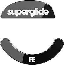 Superglide - Fastest and Smoothest Mouse Feet/Skates Made with Ultra Strong Flawless Glass Super Fast Smooth and Durable Sole for Pulsar Xlite Wireless / V2 & V2 Mini Wireless Gaming Mouse (Black)