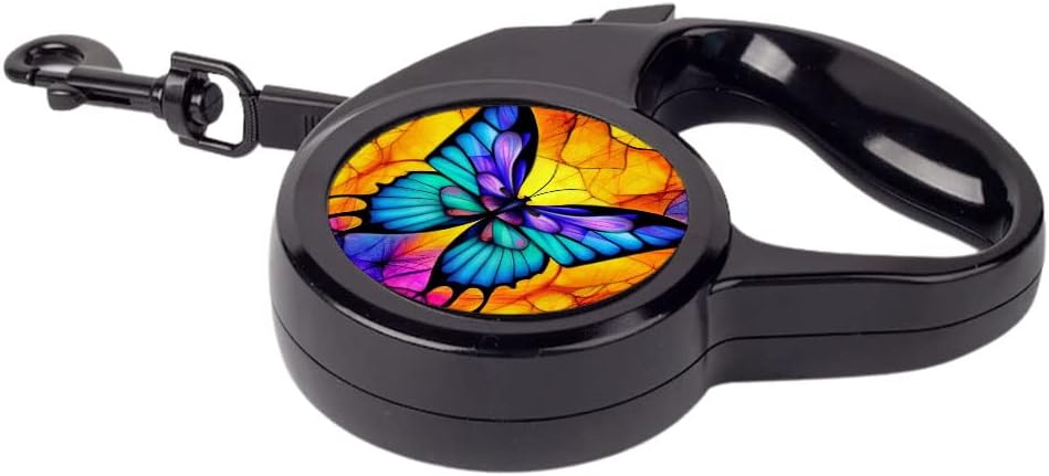 Butterfly Design Retractable Pet Leash - Magical Leash - Cute Dog Leash - 118 inches