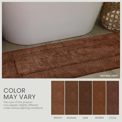 Home Weavers Classy Bathmat 100% Cotton Tufted Bath Rug, Extra Soft and Absorbent Bath Rugs, Non-Slip Bath Mats, Machine Washable Bath Rugs for Bathroom, 30" Round, Chocolate by Home Weavers - Image 8