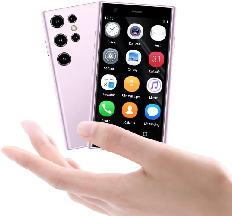 Mini Smartphone Unlocked Kids Smart Phone 3.0 Inch HD Screen Mini Cell Phone 16GB ROM for Small Mobile Phone GPS Pocket Child Cellphone Creative Gift for Kids (Pink) Mini Smartphone Unlocked Kids Smart Phone 3.0 Inch HD Screen Mini Cell Phone 16GB ROM for Small Mobile Phone GPS Pocket Child Cellphone Creative Gift for Kids (Pink)