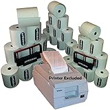 30 rouleaux de marque eposbits + 2 cartouches d'encre noir/rouge