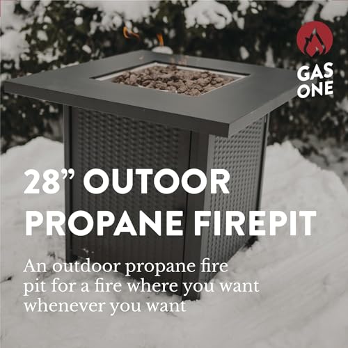 Gas One FP-2800A Gasone Propane Fire Pit – 28-Inch Large Tabletop Fire Pit For Outdoor Use thumb #1
