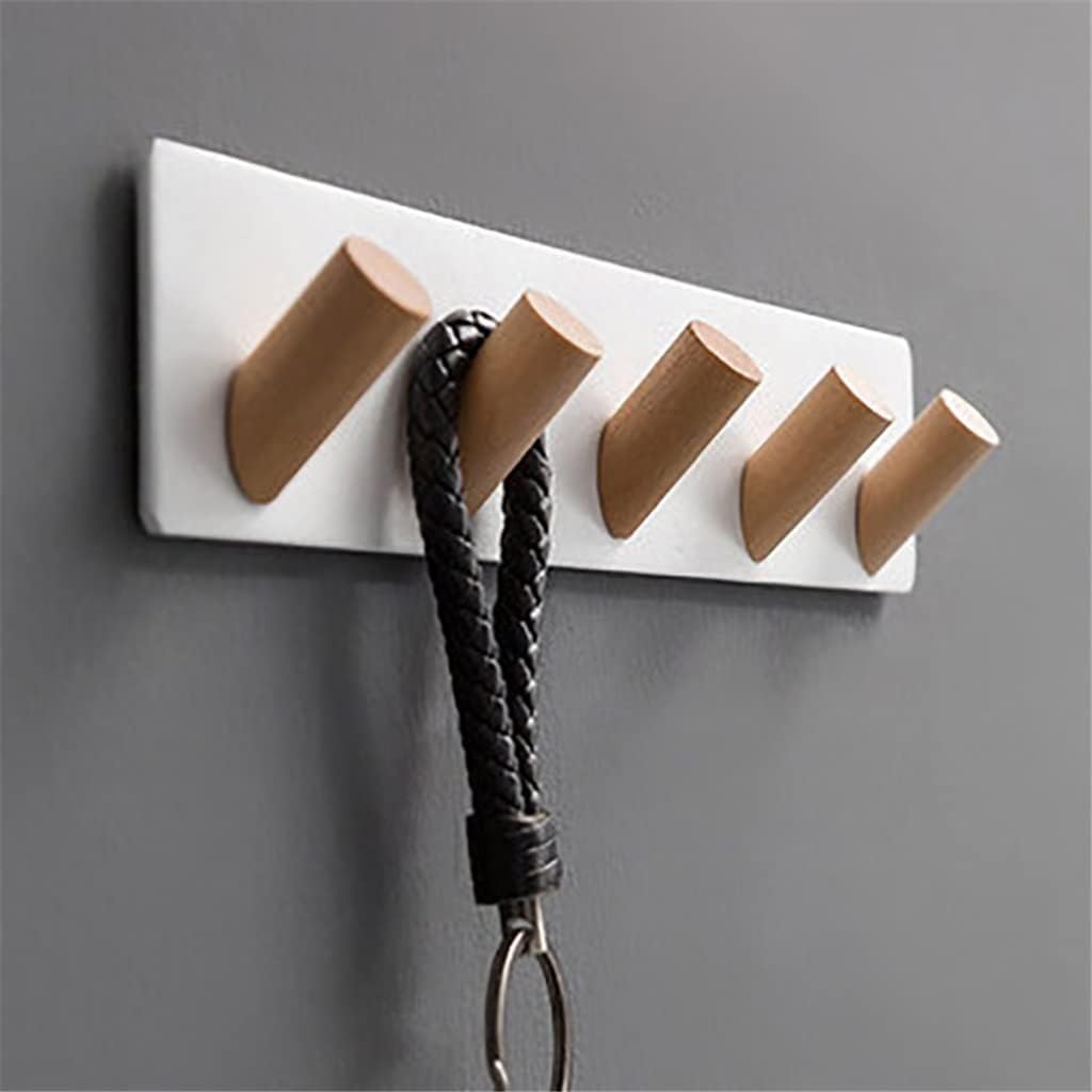 Key Hook Hanger Coat Wall Hanging Viscose Clothes Punching Row Rack Household