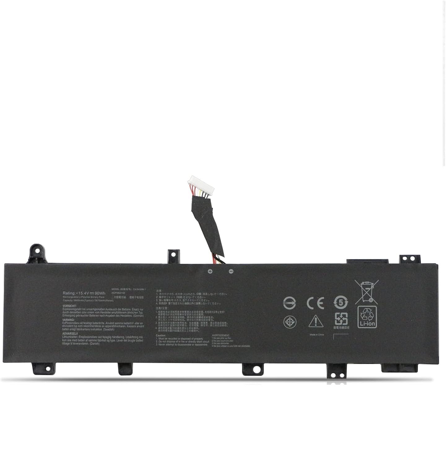 WeFly C41N1906-1 Laptop Battery Compatible for ASUS TUF Gaming A15 FA506 FA506II FA506QR 2021 F15 FX506 FX506H FX506L A17 FA706 FA706II FA706IU Series Laptop B0B200-03620000 0B200-03590000 Long Cable (B0D8W5X3VR) Amazon Price History, Amazon Price Tracker