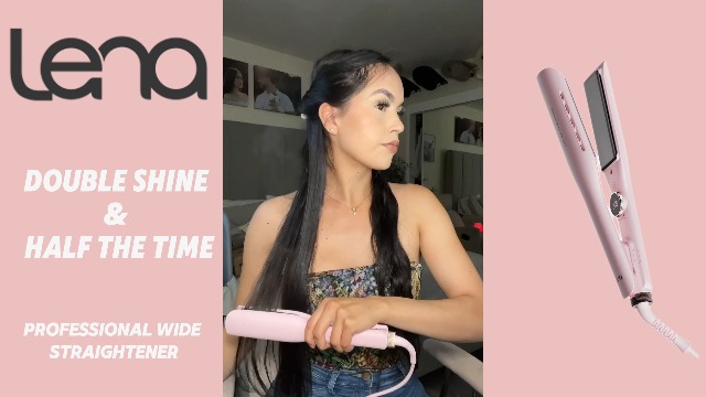 Amazon.com : Professional Hair Straightener LENA H2S Wide Flat