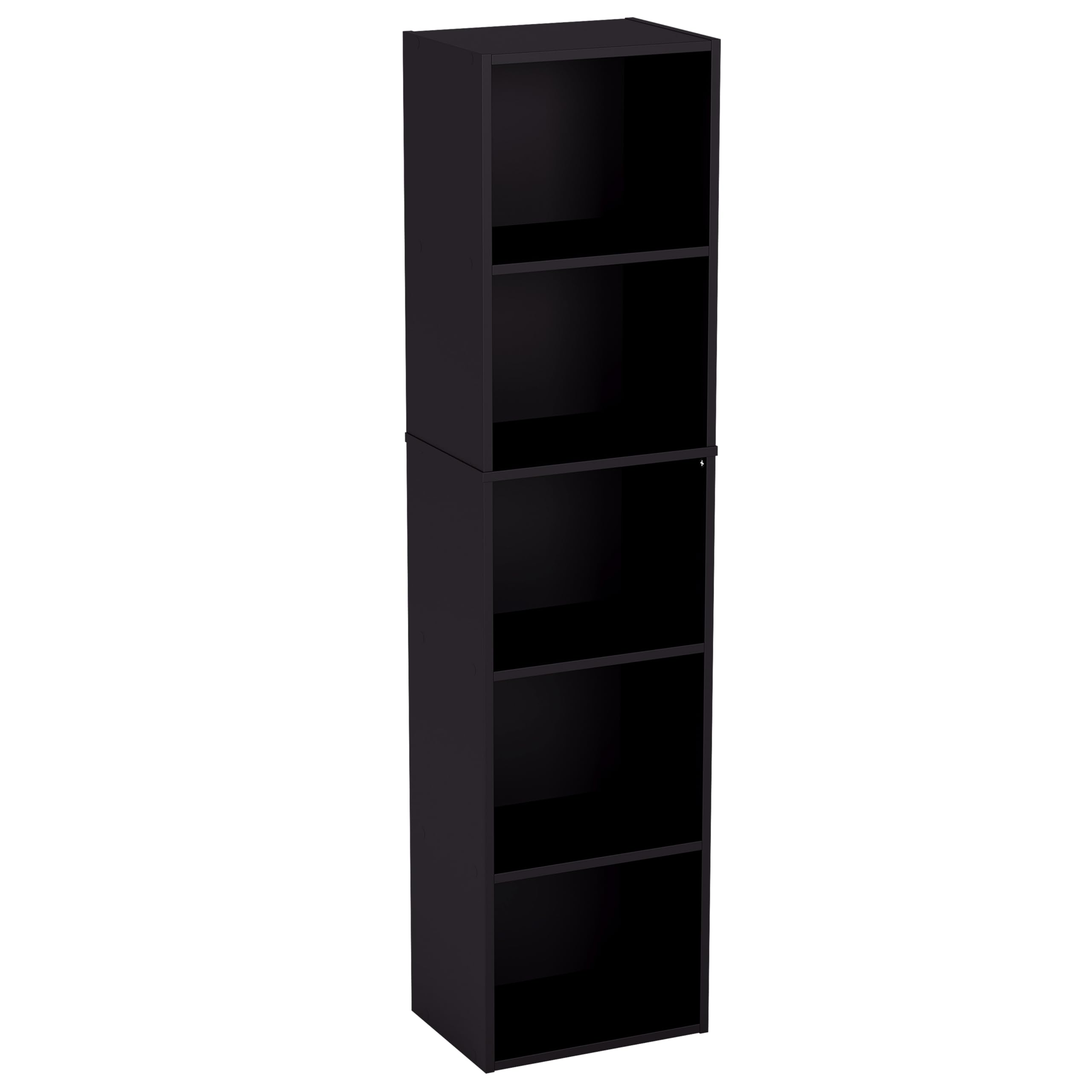 Vida Designs Oxford Cube Bibliothèque, Hêtre, Noir, 5 Tier