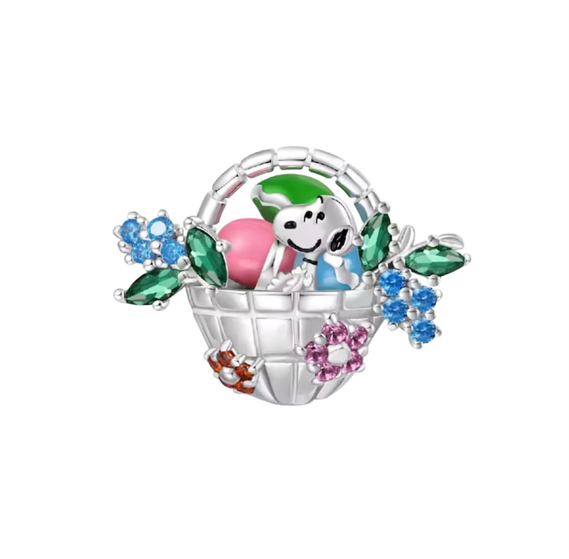 Abalorio Snoopy plata de ley 925 compatible Pandora que no se oscurece 2
