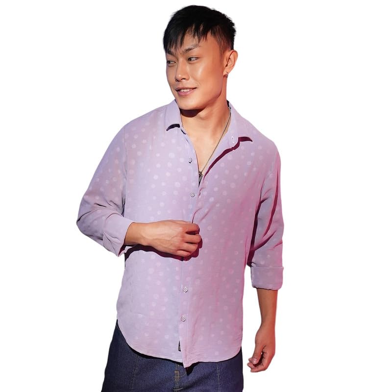 Image of CAHOOT Men's Solid Utility Shirt | Casual Wear | Spread Collar | Long Sleeve | Button Closure | Shirt Crafted with Comfort Fit for Everyday Wear