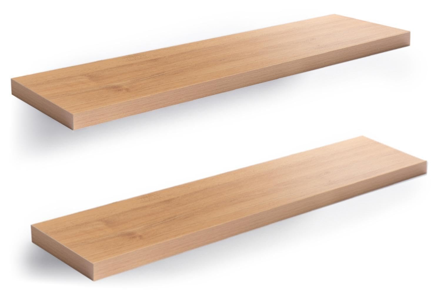 Wandboard - 100 x 23,5 cm - Wildeichedekor - MDF - PVC - 2er Set