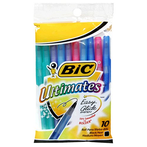 BIC Ultimates Ball Pen, Medium Point (1.0 mm), Black, 120 Pens Amazon