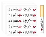 Rolybag Clear lip gloss tube label Personalized vinyl label for lip gloss empty tube empty bottle...