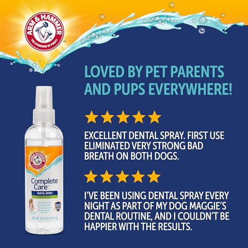 Arm & Hammer Complete Care Dog Dental Spray, Mint, 6 Fl Oz - image 9