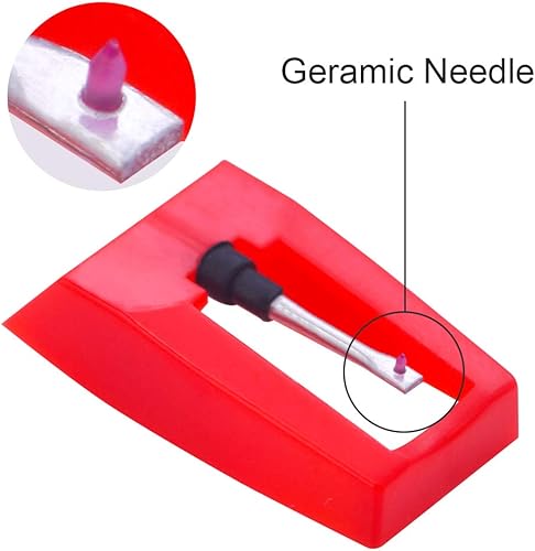 Miniatura 3 de Paquete de 2 agujas para tocadiscos aguja de repuesto de diamante para tocadiscos de vinilo ION Jensen Crosley Victrola Sylvania tocadiscos LP